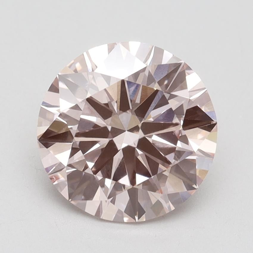 2.42 Ct. Fancy Intense Pink Round Lab Grown Diamond