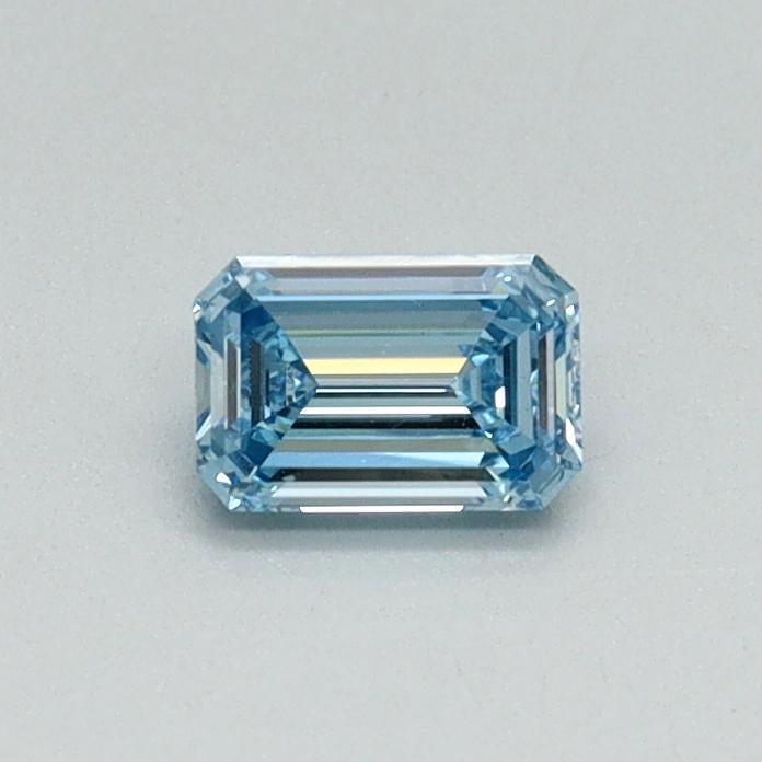 0.30 Ct. Fancy Vivid Blue Emerald Lab Grown Diamond