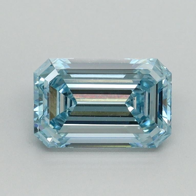 1.02 Ct. Fancy Intense Blue Emerald Lab Grown Diamond