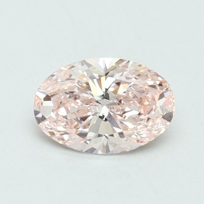 0.51 Ct. Fancy Intense Pink Oval Lab Grown Diamond