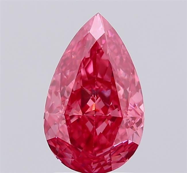 2.09 Ct. Fancy Vivid  Pink Pear Lab Grown Diamond