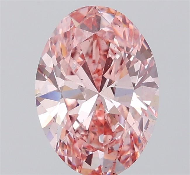 2.01 Ct. Fancy Vivid  Pink Oval Lab Grown Diamond