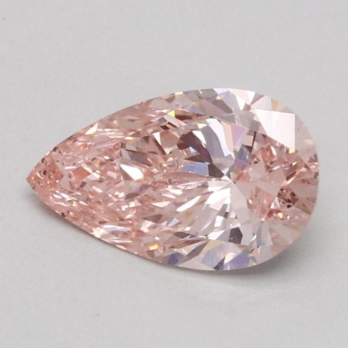 0.53 Ct. Fancy Intense Pink Pear Lab Grown Diamond