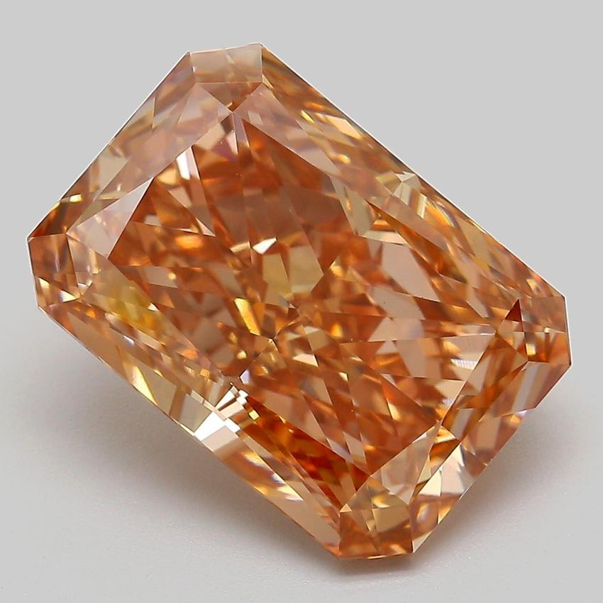 7.65 Ct. Fancy  Brown Radiant Lab Grown Diamond