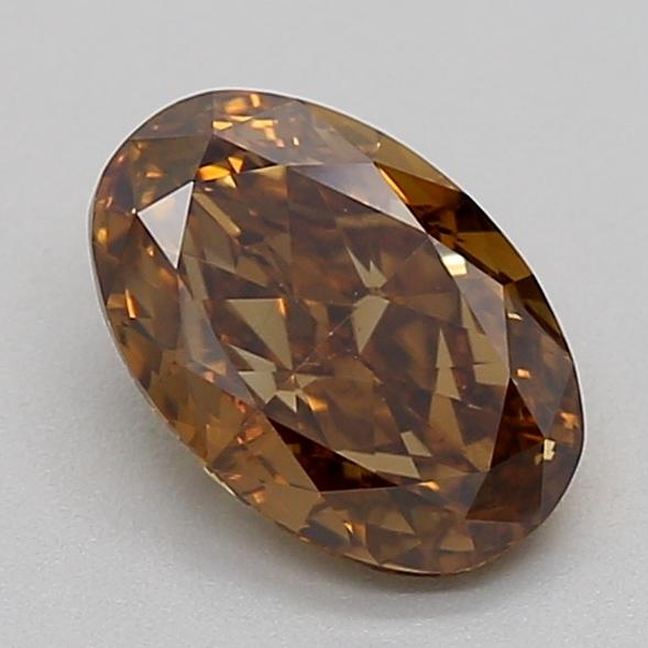 1.02 Ct. Fancy  Brown Oval Lab Grown Diamond
