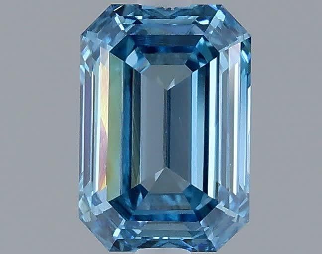 1.28 Ct. Fancy Vivid Blue Emerald Lab Grown Diamond