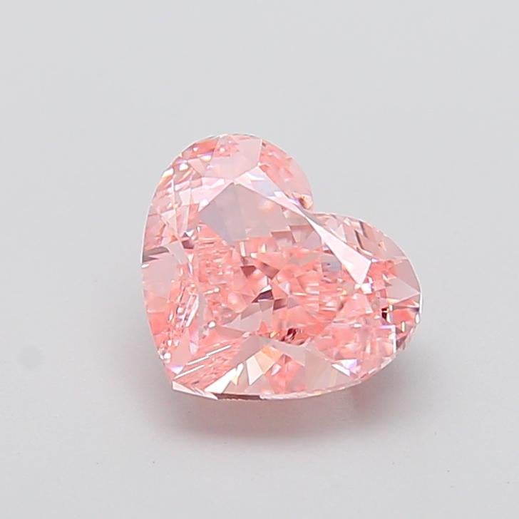 2.60 Ct. Fancy Intense  Pink Heart Lab Grown Diamond