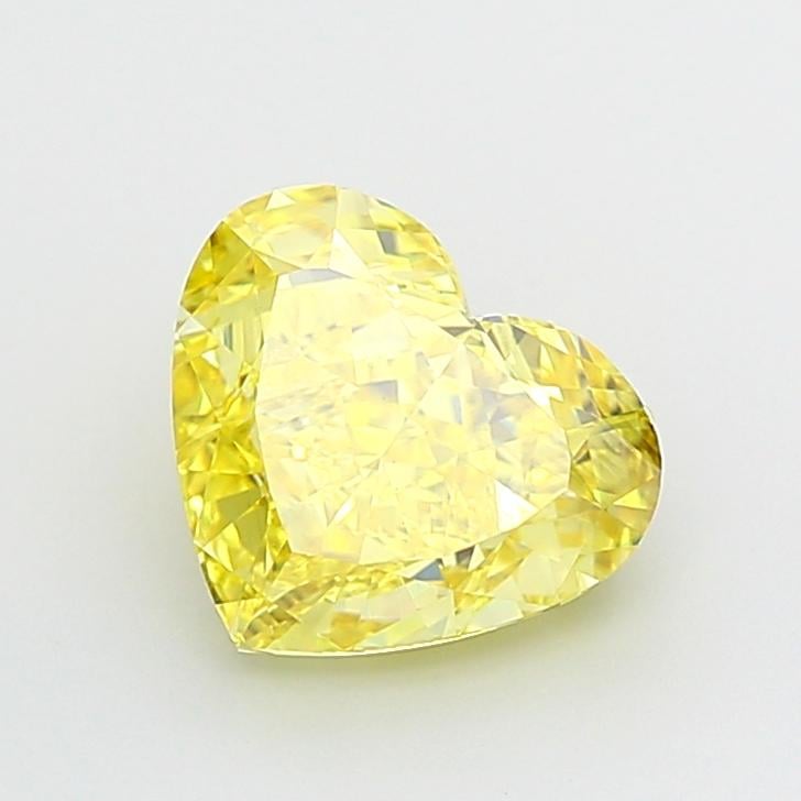 5.02 Ct. Fancy Intense  Yellow Heart Lab Grown Diamond