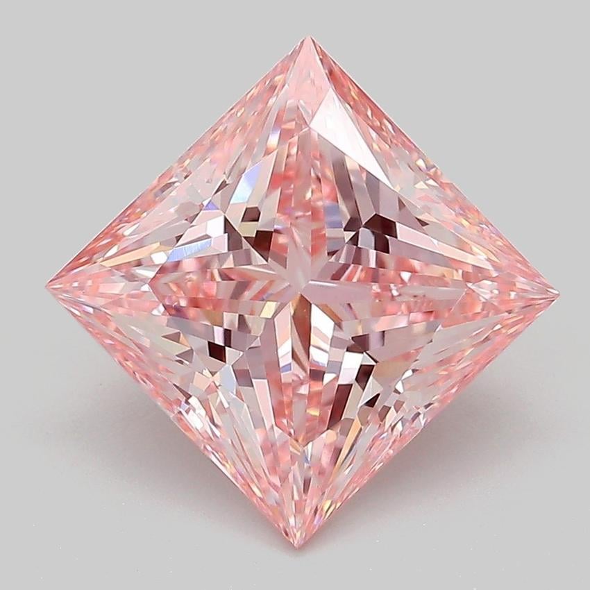 4.00 Ct. Fancy Intense Pink Princess Lab Grown Diamond