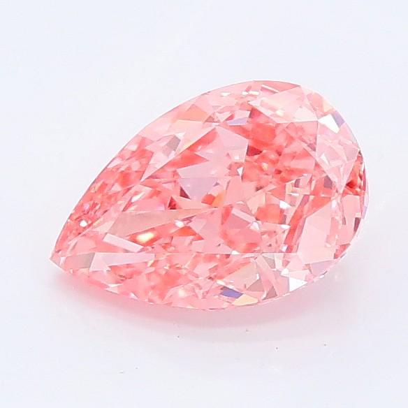 1.02 Ct. Fancy Vivid Pink Pear Lab Grown Diamond