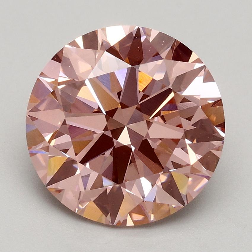 2.71 Ct. Fancy Intense Pink Round Lab Grown Diamond