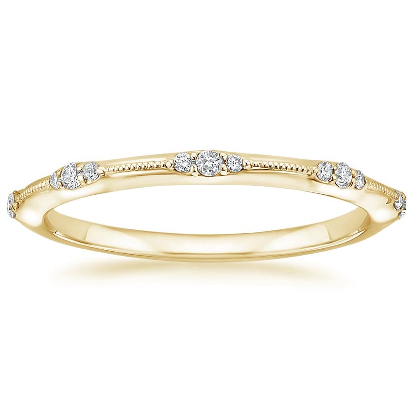 Rose gold diamond engagement ring with surprise diamond details