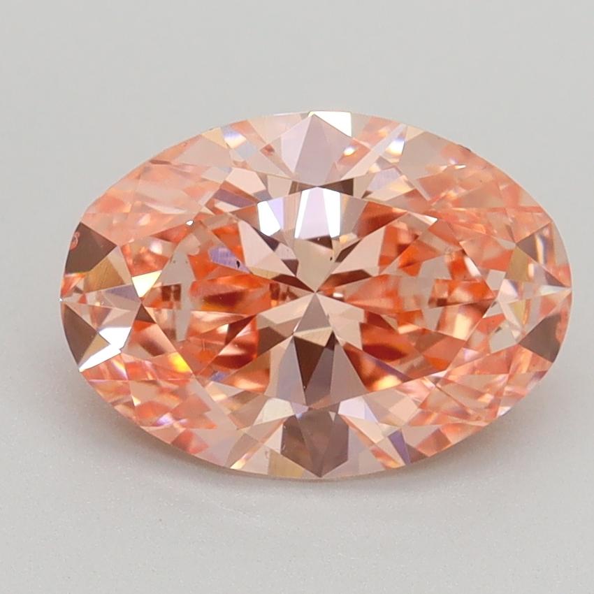 2.03 Ct. Fancy Vivid Pink Oval Lab Grown Diamond