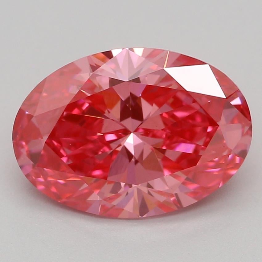 1.51 Ct. Fancy Vivid Pink Oval Lab Grown Diamond
