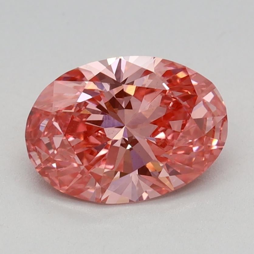 1.00 Ct. Fancy Vivid Pink Oval Lab Grown Diamond
