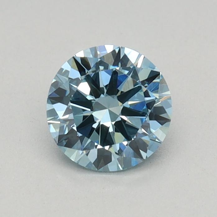 0.40 Ct. Fancy Vivid Blue Round Lab Grown Diamond