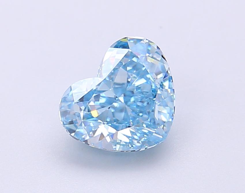 1.5 Ct. Fancy Vivid Blue Heart Lab Grown Diamond