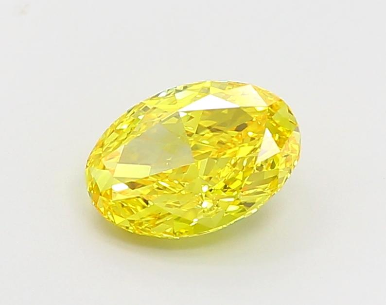 2.00 Ct. Fancy Vivid Yellow Oval Lab Grown Diamond