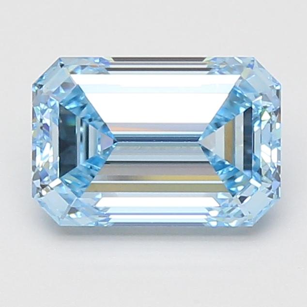 2.10 Ct. Fancy Vivid Blue Emerald Lab Grown Diamond