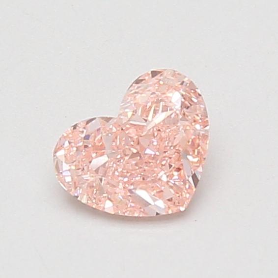 0.55 Ct. Fancy Vivid Pink Heart Lab Grown Diamond