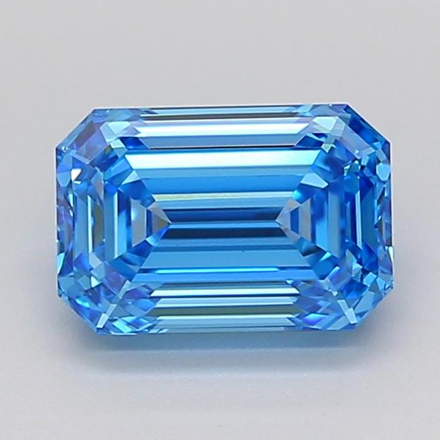 2.03 Ct. Fancy Vivid Blue Emerald Lab Grown Diamond