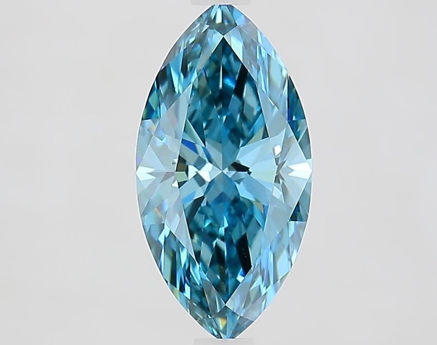 1.81 Ct. Fancy Vivid Blue Marquise Lab Grown Diamond