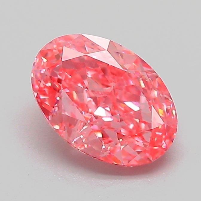 1.10 Ct. Fancy Vivid Pink Oval Lab Grown Diamond