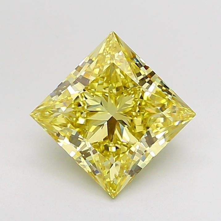 3.02 Ct. Fancy Intense  Yellow Princess Lab Grown Diamond