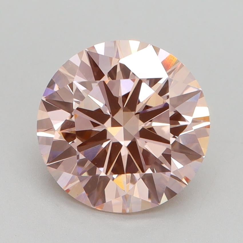 2.50 Ct. Fancy Intense Pink Round Lab Grown Diamond