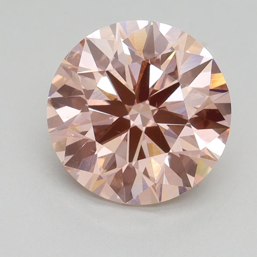 2.29 Ct. Fancy Intense Pink Round Lab Grown Diamond