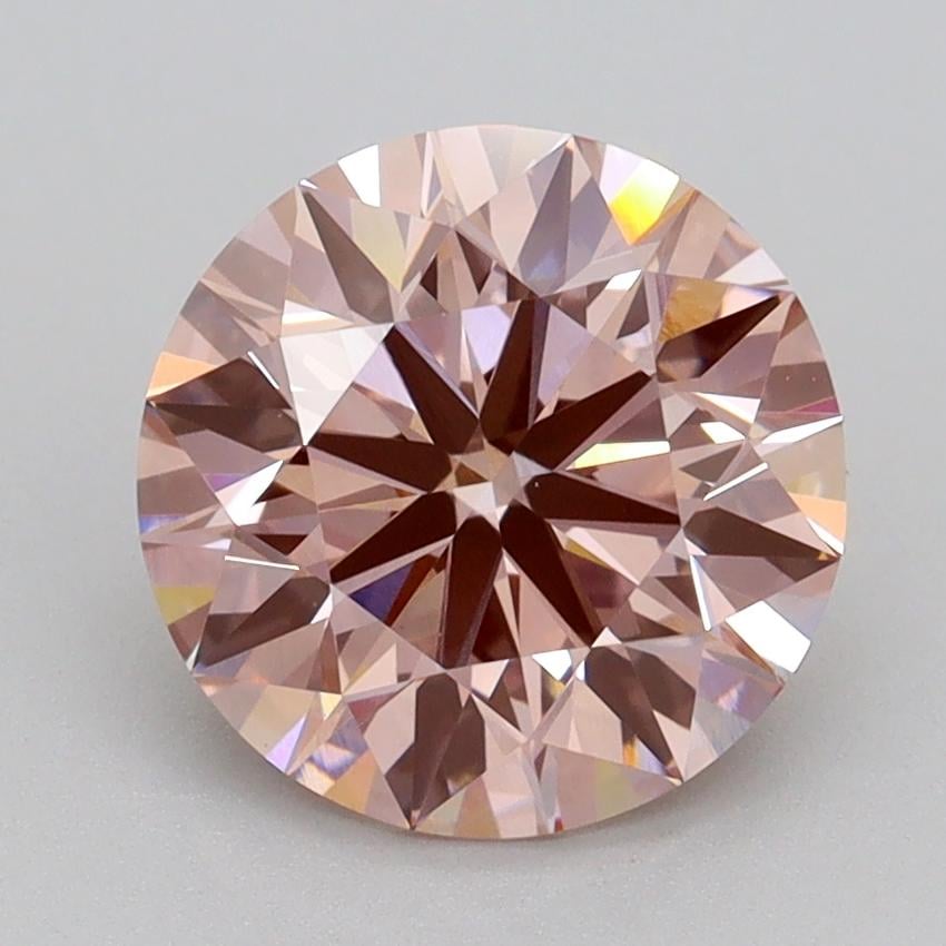 2.52 Ct. Fancy Intense Pink Round Lab Grown Diamond