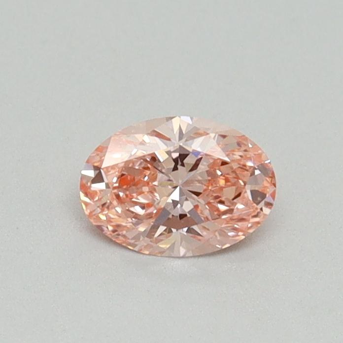 0.31 Ct. Fancy Vivid Pink Oval Lab Grown Diamond