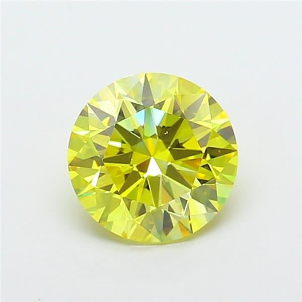 2.00 Ct. Fancy Intense  Yellow Round Lab Grown Diamond