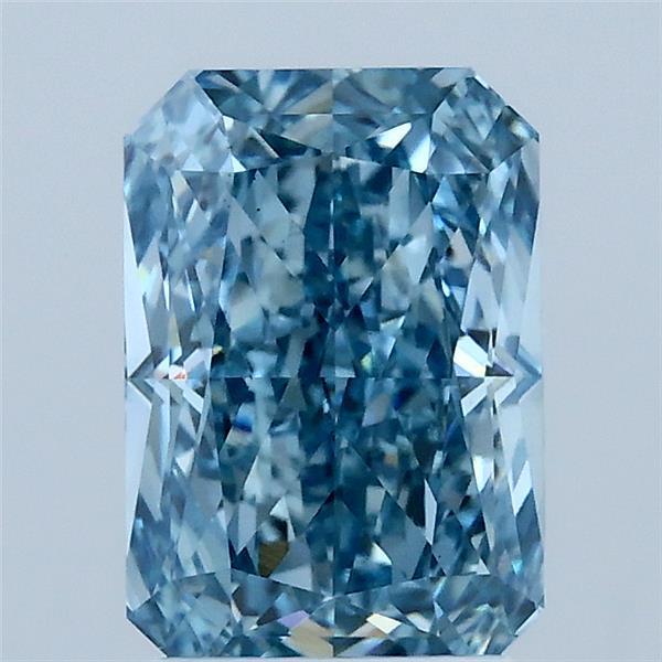2.07 Ct. Fancy Vivid Blue Radiant Lab Grown Diamond