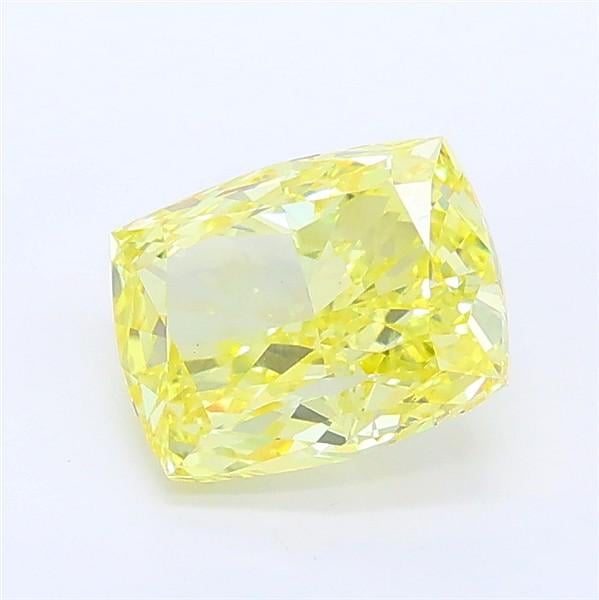 1.50 Ct. Fancy Intense Yellow Cushion Lab Grown Diamond