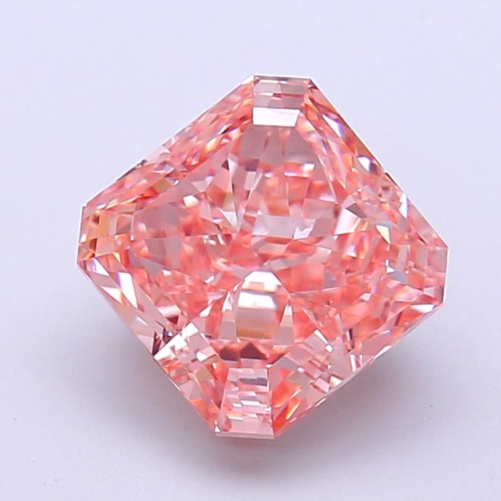 3.00 Ct. Fancy Pink Radiant Lab Grown Diamond