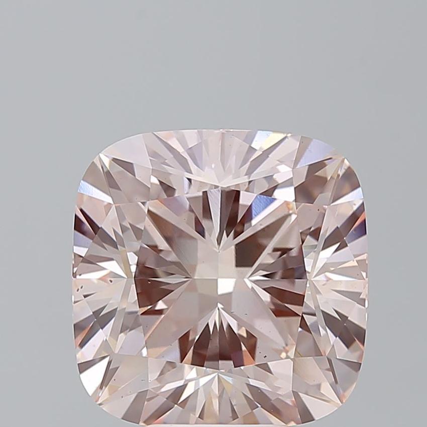 7.02 Ct. Fancy Intense Pink Cushion Lab Grown Diamond