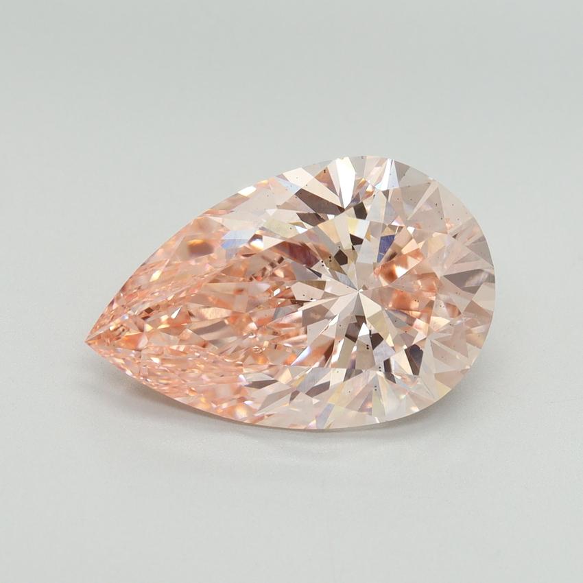 5.52 Ct. Fancy Intense Pink Pear Lab Grown Diamond