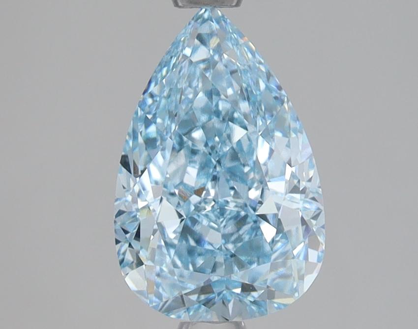 2.00 Ct. Fancy Vivid Blue Pear Lab Grown Diamond