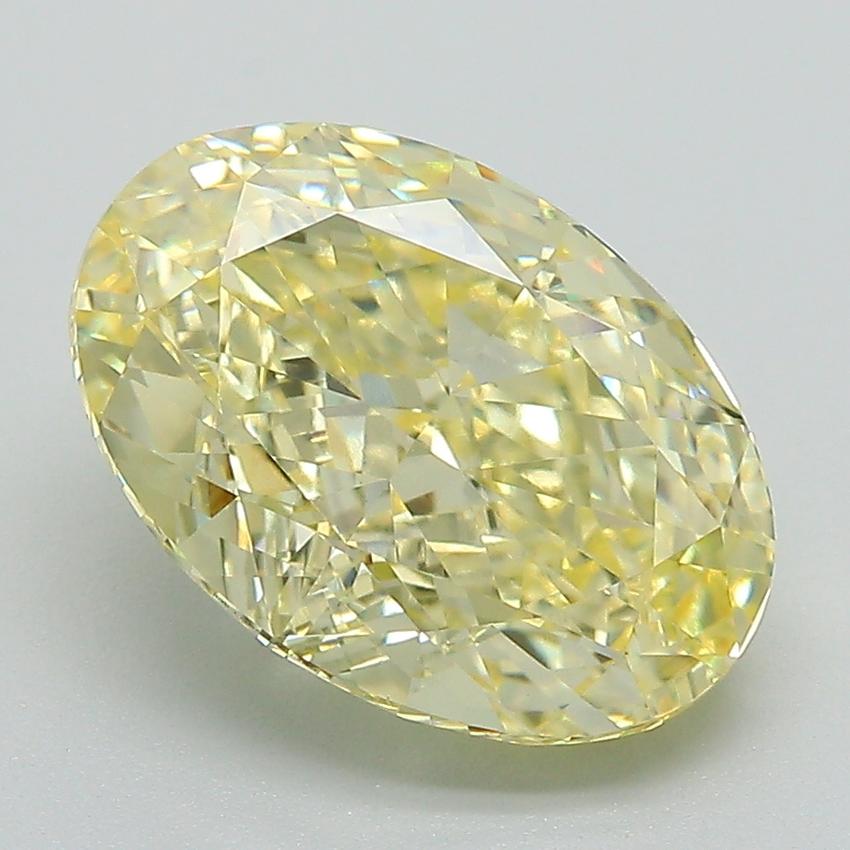 4.28 Ct. Fancy Intense Yellow Oval Lab Grown Diamond