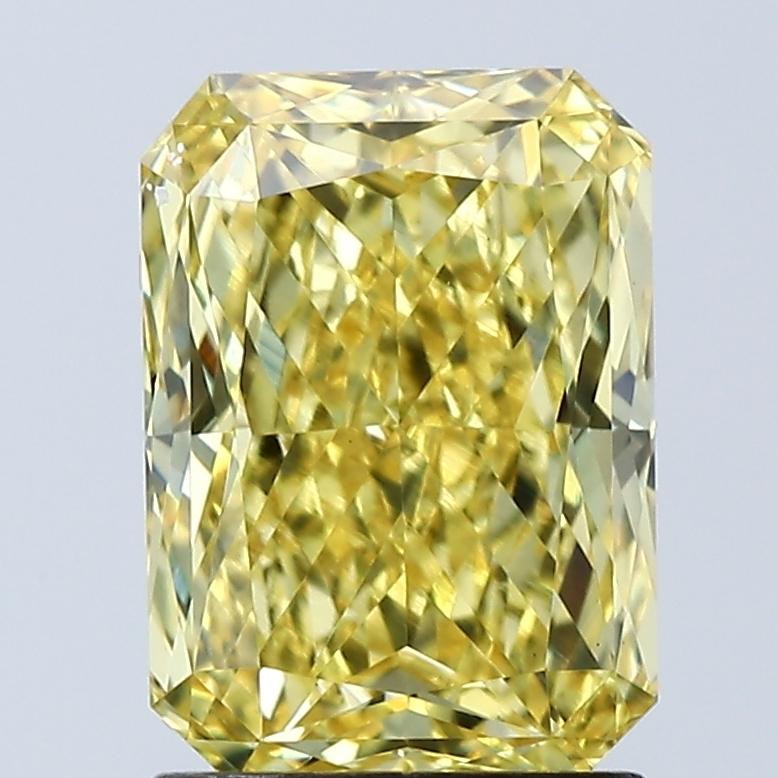 2.06 Ct. Fancy Vivid Yellow Radiant Lab Grown Diamond