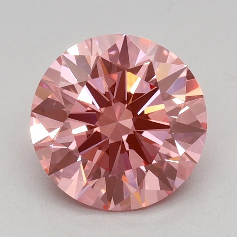 1.13 Ct. Fancy Vivid Pink Round Lab Grown Diamond