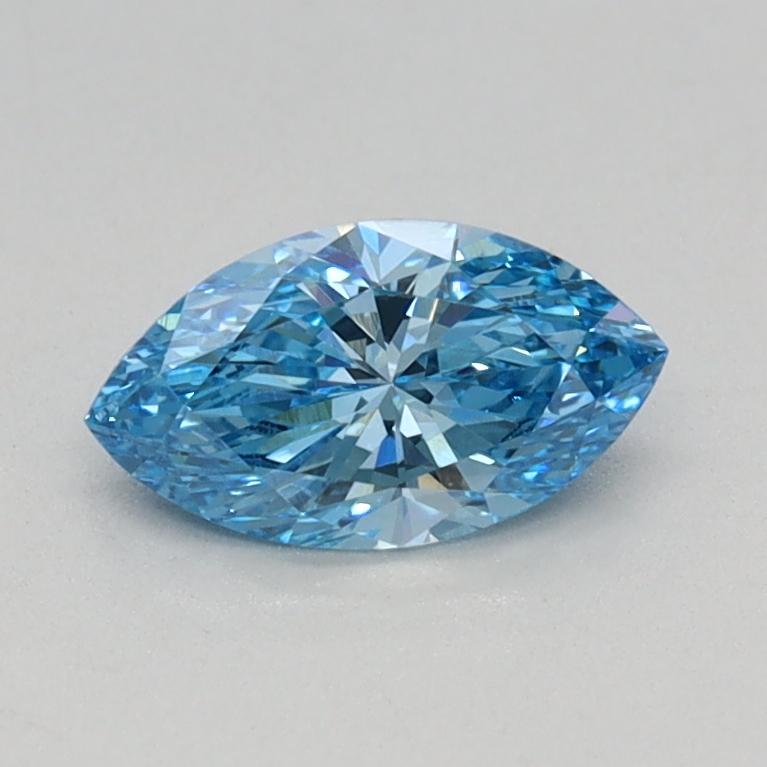 0.40 Ct. Fancy Vivid Blue Marquise Lab Grown Diamond