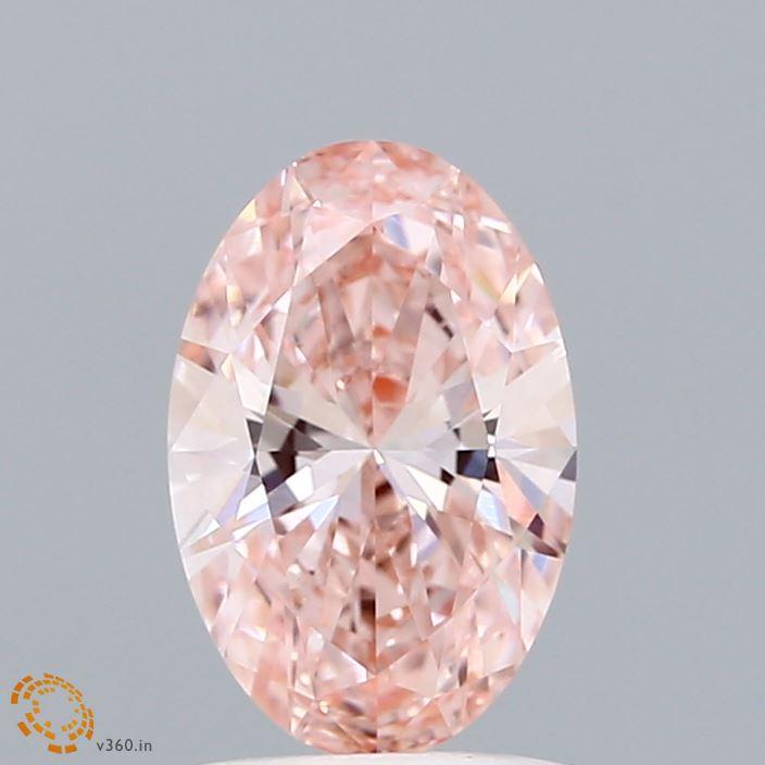 1.16 Ct. Fancy Intense Pink Oval Lab Grown Diamond