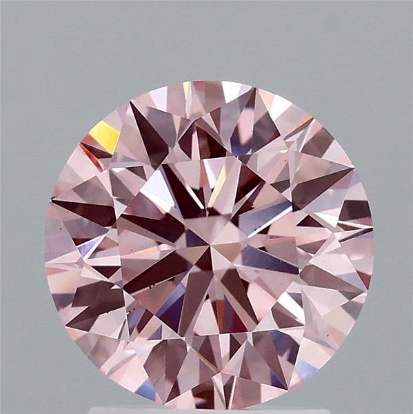 2.02 Ct. Fancy Vivid Pink Round Lab Grown Diamond