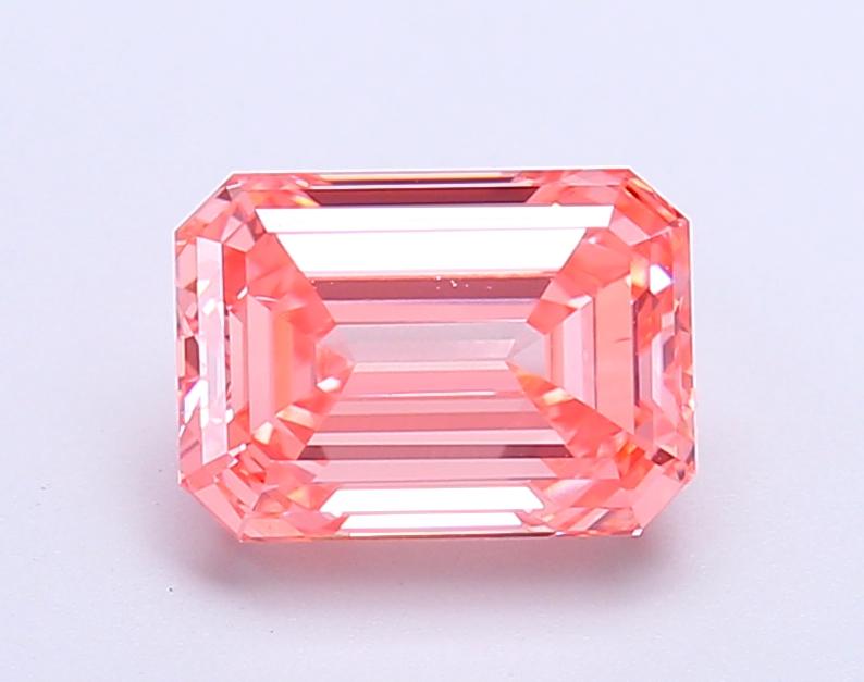2.05 Ct. Fancy Vivid Pink Emerald Lab Grown Diamond
