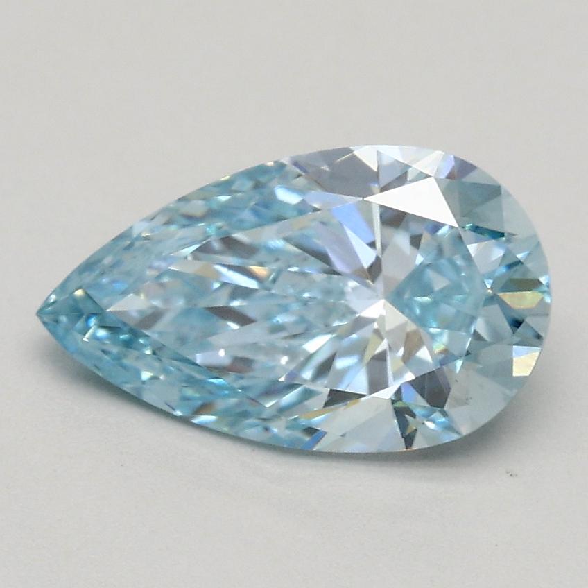 1.00 Ct. Fancy Intense Blue Pear Lab Grown Diamond