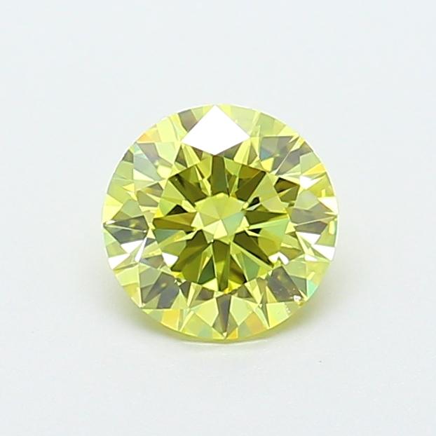 1.06 Ct. Fancy Intense Yellow Round Lab Grown Diamond