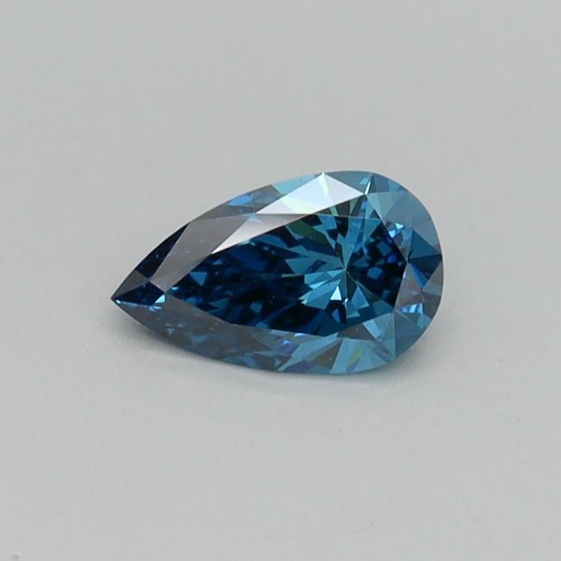 0.35 Ct. Fancy Vivid Blue Pear Lab Grown Diamond