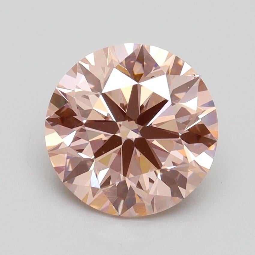 2.15 Ct. Fancy Intense Pink Round Lab Grown Diamond
